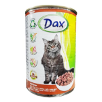 DAX konzerva pre mačky 415g pečeň v omáčke